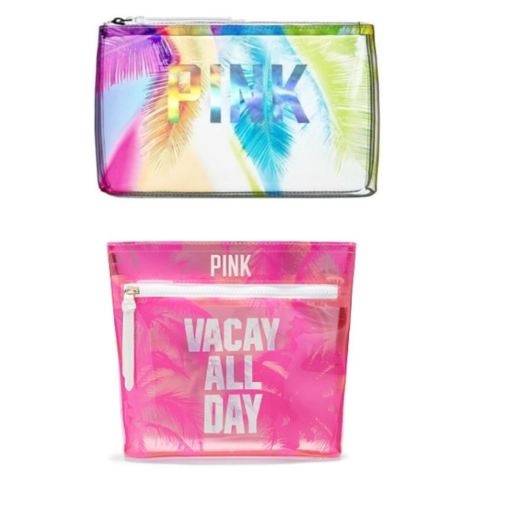 PINK VS l Set of 2 Makeup Bags, Beauty Bags, NWT
